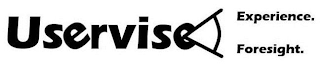 USERVISE EXPERIENCE. FORESIGHT. logo