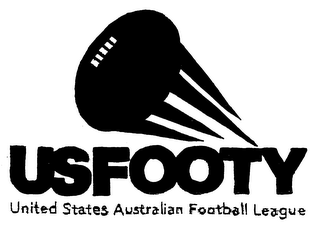 USFOOTY UNITED STATES AUSTRALIAN FOOTBALL LEAGUE logo