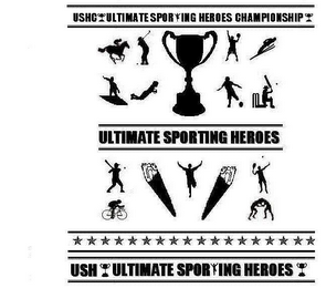 USHC ULTIMATE SPORTING HEROES CHAMPIONSHIP; ULTIMATE SPORTING HEROES; USH; ULTIMATE SPORTING HEROES logo