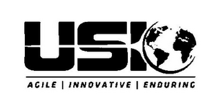 USI AGILE INNOVATIVE ENDURING logo