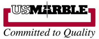 USMARBLE COMMITTED TO QUALITY logo