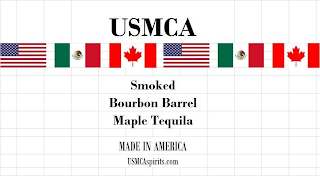 USMCA SMOKED BOURBON BARREL MAPLE TEQUILA MADE IN AMERICA USMCASPIRITS.COM logo