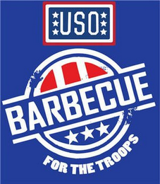 USO BARBECUE FOR THE TROOPS logo