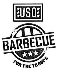 USO BARBECUE FOR THE TROOPS logo