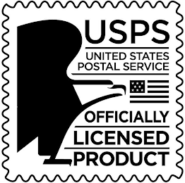 USPS UNITED STATES POSTAL SERVICE OFFICIALLY LICENSED PRODUCT logo