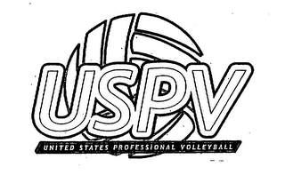 USPV UNITED STATES PROFESSIONAL VOLLEYBALL logo