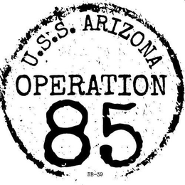 U.S.S. ARIZONA OPERATION 85 logo