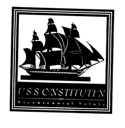 USS CONSTITUTION BICENTENNIAL SALUTE logo