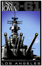 USS IOWA BB-61 LOS ANGELES logo