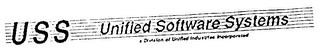 USS UNIFIED SOFTWARE SYSTEMS A DIVISION OF UNIFIED INDUSTRIES INCORPORATED logo