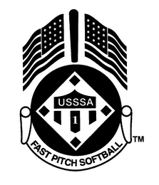 USSSA 1 FAST PITCH SOFTBALL logo