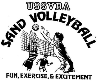 USSVBA SAND VOLLYBALL FUN, EXERCISE, & EXCITEMENT logo