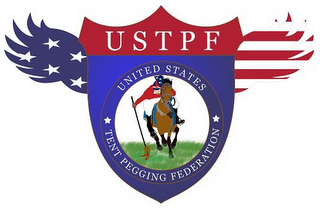 USTPF UNITED STATES TENT PEGGING FEDERATION logo