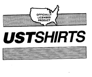 USTSHIRTS OFFICIALLY LICENSED PRODUCT logo