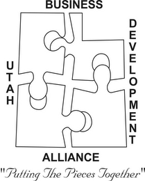 UTAH BUSINESS DEVELOPMENT ALLIANCE "PUTTING THE PIECES TOGETHER" logo