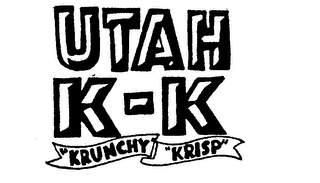 UTAH K-K "KRUNCHY" "KRISP" logo