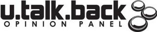 U.TALK.BACK OPINION PANEL logo