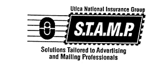 UTICA NATIONAL INSURANCE GROUP S.T.A.M.P. SOLUTIONS TAILORED TO ADVERTISING AND MAILING PROFESSIONALS logo