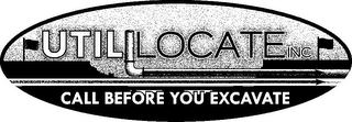 UTILILOCATE INC. CALL BEFORE YOU EXCAVATE logo
