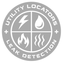 UTILITY LOCATORS + LEAK DETECTION + logo
