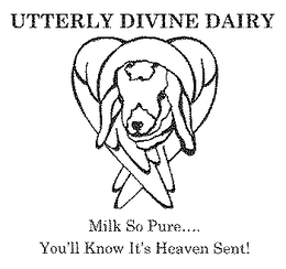 UTTERLY DIVINE DAIRY MILK SO PURE... YOU'LL KNOW IT'S HEAVEN SENT! logo