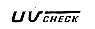 UV CHECK logo