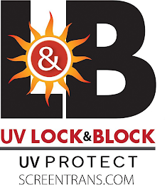 UV LOCK&BLOCK UV PROTECT SCREENTRANS.COM logo