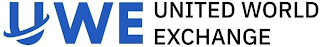 UWE UNITED WORLD EXCHANGE logo