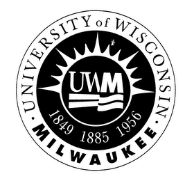 UWM THE UNIVERSITY OF WISCONSIN MILWAUKEE 1849 1885 1956 logo