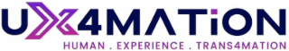 UX4MATION HUMAN . EXPERIENCE . TRANS4MATION logo