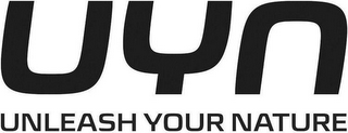UYN UNLEASH YOUR NATURE logo