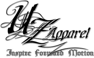 UZ APPAREL INSPIRE FORWARD MOTION logo