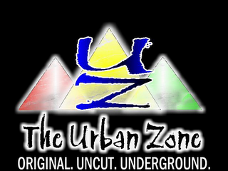 UZ THE URBAN ZONE ORIGINAL. UNCUT. UNDERGROUND logo