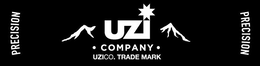 UZI · COMPANY · UZICO.TRADEMARK PRECISION PRECISION logo