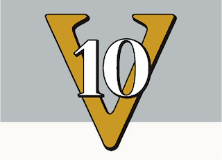 V 10 logo