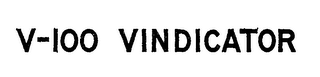 V-100 VINDICATOR logo