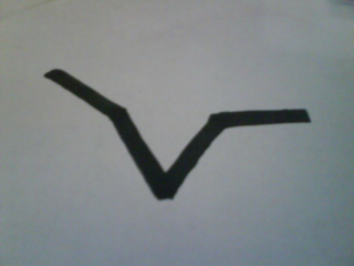 V logo