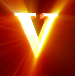 V logo