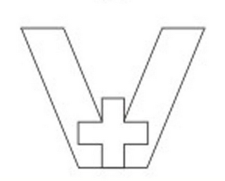 V + logo