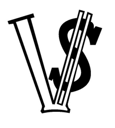V$ logo