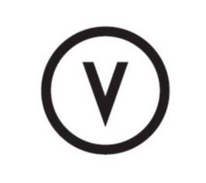 V logo