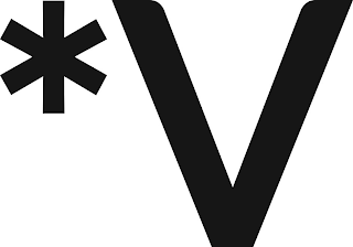 *V logo