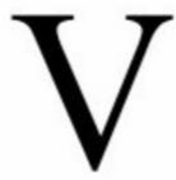 V logo