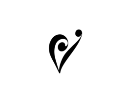 V logo