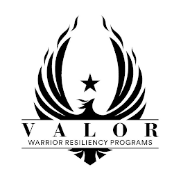 V A L O R WARRIOR RESILIENCY PROGRAMS logo