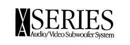 V A SERIES AUDIO/VIDEO SUBWOOFER SYSTEM logo