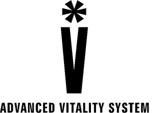 V ADVANCED VITALITY SYSTEM logo