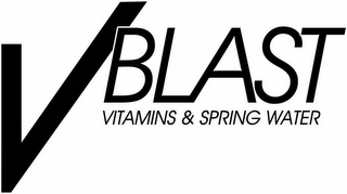 V BLAST VITAMIN & SPRING WATER logo