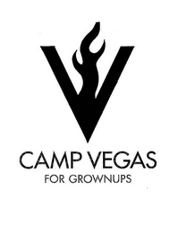 V CAMP VEGAS FOR GROWNUPS logo