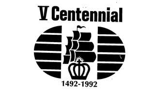 V CENTENNIAL 1492-1992 logo